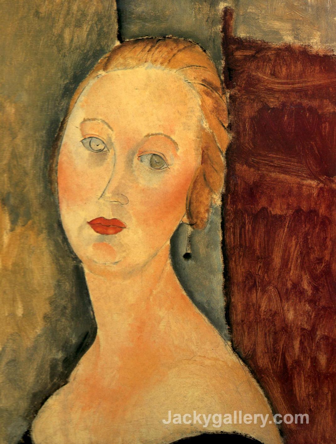 Germaine Survage with Earrings by Amedeo Modigliani paintings reproduction